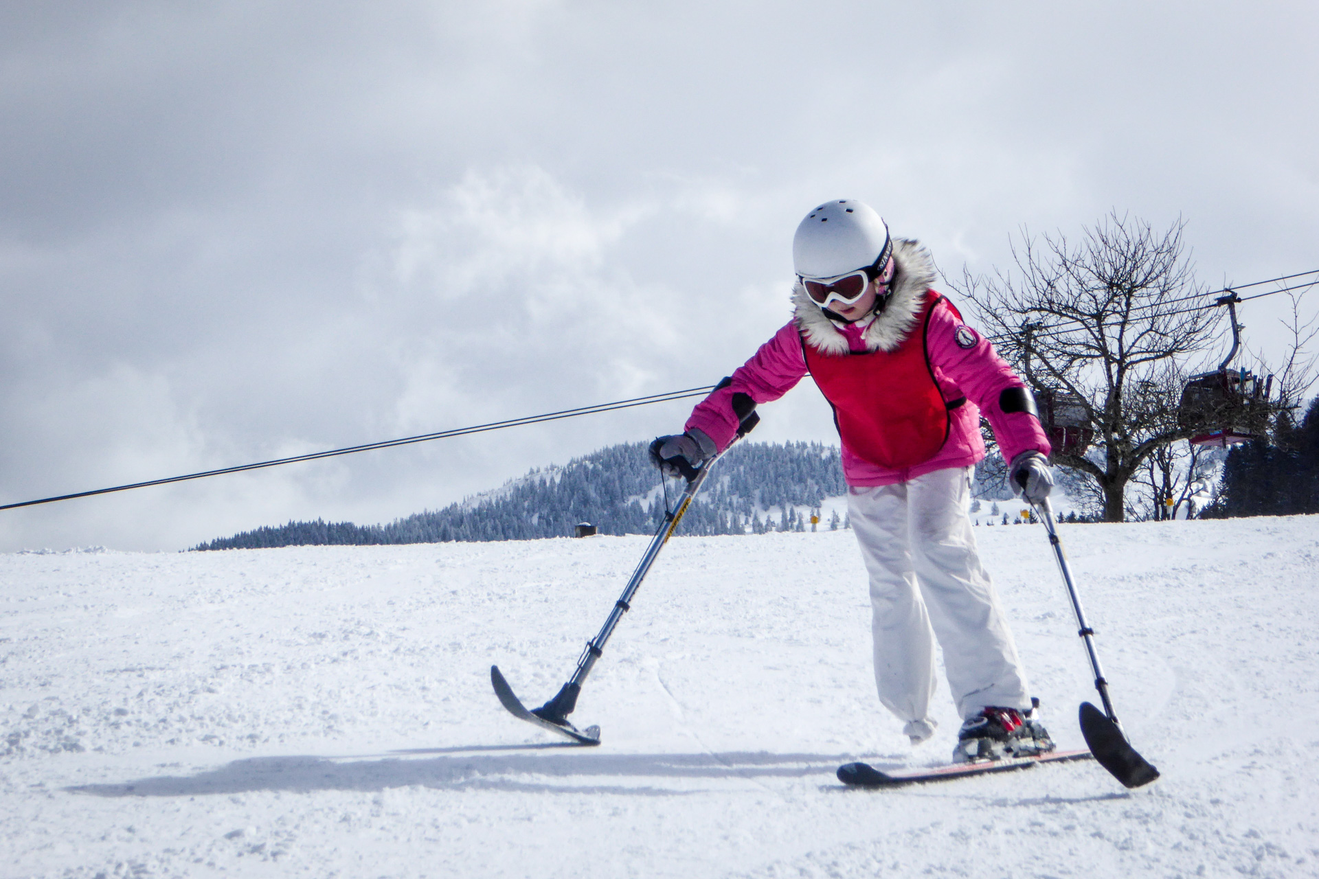 Wintersport voor mensen met een lichamelijke